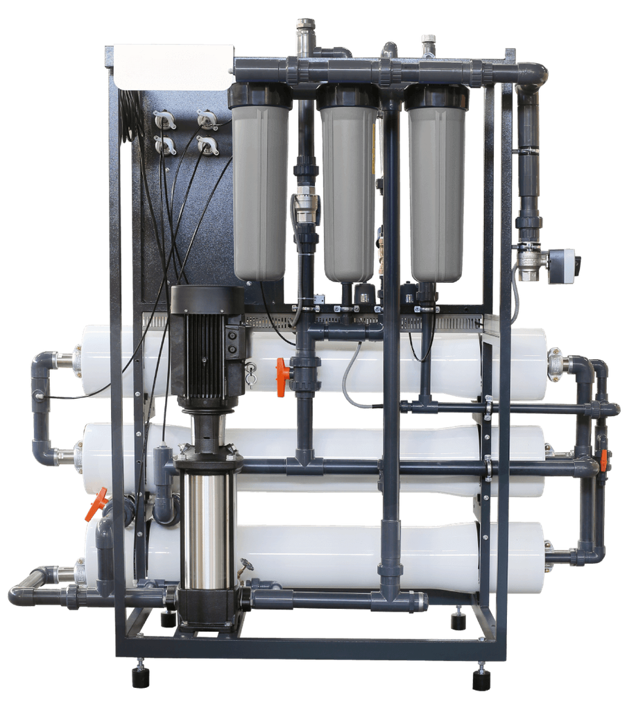 Omgekeerde Osmosesysteem MO-3 (3000L per uur) achteraanzicht