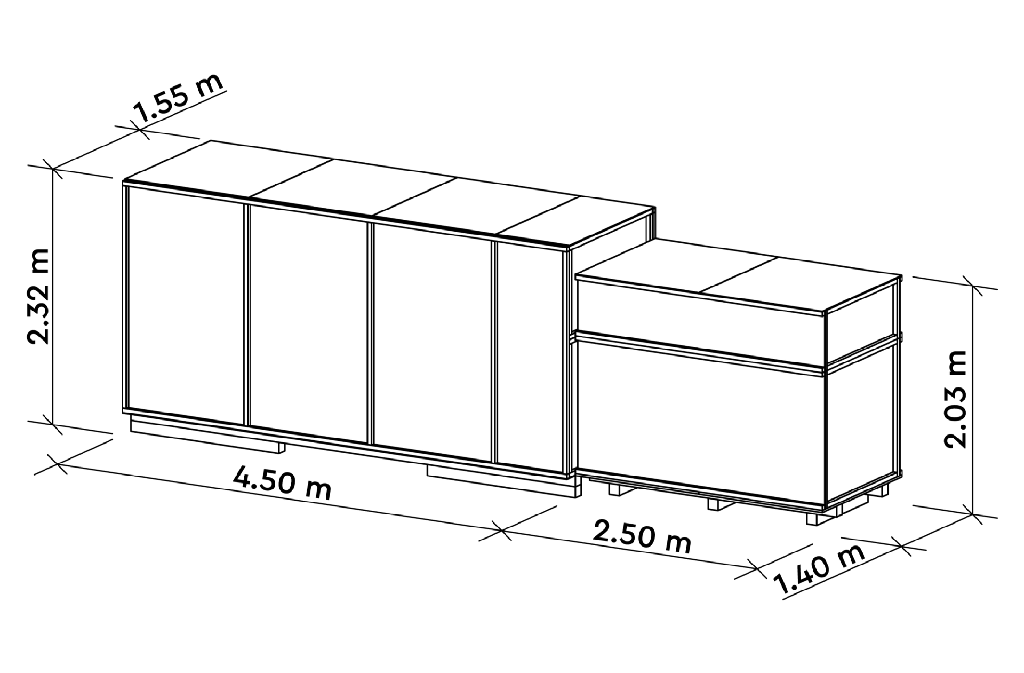 Omgekeerde osmosesysteem MO-12 12.000L per uur pakket